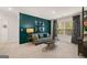 Stylish living room featuring a modern sofa, elegant decor, and cozy carpeting at 560 Whitman Ln # 2016, Stockbridge, GA 30281