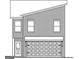 A schematic illustration of a two-story home with a front-facing two-car garage at 4838 Station Lane # 15, Union City, GA 30349