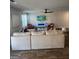 Bright living room with a comfortable white sofa, modern fireplace, and stylish decor at 4838 Station Lane # 15, Union City, GA 30349