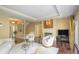 Bright living room featuring a fireplace, hardwood floors, recessed lighting, and a comfortable seating arrangement at 3192 Paces Mill Se Rd, Atlanta, GA 30339