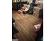 Bedroom with wooden floors with a mix of storage boxes at 603 New Hope Rd, Fayetteville, GA 30214