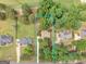 Aerial view of a beautiful home nestled among lush trees and manicured lawns in a tranquil setting at 1585 Lake Dow Rd, Mcdonough, GA 30252