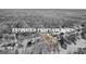 An aerial view highlights the lot's estimated property lines and surrounding wooded area at 1585 Lake Dow Rd, Mcdonough, GA 30252