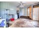 Large garage area with laundry equipment and outdoor access at 428 Cornish Mountain Rd, Oxford, GA 30054