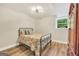 Bedroom with a full-sized bed and hardwood floors at 200 Camp Creek Trail, Peachtree City, GA 30269