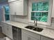 Kitchen with granite countertops, stainless steel sink, and modern dishwasher, great for cooking at 1858 Sahara Se Dr, Atlanta, GA 30316