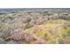 Expansive aerial shot showcasing a large parcel of land with a pond and potential building sites at 679 Bo Bo Banks Rd, Grantville, GA 30220