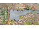 Aerial view of a lake and surrounding trees at 679 Bo Bo Banks Rd, Grantville, GA 30220