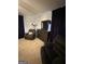 Bedroom with recliners, dresser and dark curtains at 223 Rivers Rd, Fayetteville, GA 30214