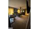 Main bedroom features carpet, a ceiling fan, a dresser, and curtains at 223 Rivers Rd, Fayetteville, GA 30214