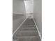 Carpeted stairway with white handrail leading up to plank flooring above at 1871 Sandy Trail Dr, Hampton, GA 30228