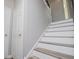 Staircase with white risers and gray wood-look treads at 133 Deerfield Ln, Carrollton, GA 30116
