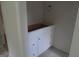 Bathroom with stylish vanity featuring storage drawers and cabinets at 49 Durham Estates Dr, Sharpsburg, GA 30277
