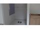 Plumbing and drywall in possible shower in bathroom with exposed plumbing at 49 Durham Estates Dr, Sharpsburg, GA 30277