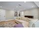 Living room with a comfortable sofa and neutral decor at 171 Ponderosa Drive, Fayetteville, GA 30214