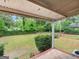 Covered patio overlooking a spacious backyard with a privacy fence at 2609 Lake Harbin Rd, Morrow, GA 30260