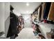 Spacious walk-in closet with shelving, hanging rods, and organized storage solutions at 838 Maduro Way, Mcdonough, GA 30253