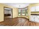 Cozy dining area boasts natural light from a bay window and has easy access to the kitchen at 224 Claridge Curv, Peachtree City, GA 30269