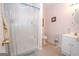 Functional bathroom with shower and vanity at 112 Kirton Turn, Peachtree City, GA 30269