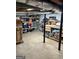 Unfinished basement with storage solutions and workbench, providing functional space at 142 Carrollwood Dr, Fayetteville, GA 30215