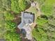 Aerial view of a large home and surrounding land, with a circular driveway entrance at 270 Morrow Rd, Newborn, GA 30056