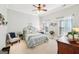 Cozy bedroom with neutral colors, soft carpet, and natural light at 270 Morrow Rd, Newborn, GA 30056