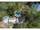 Overhead shot of house and swimming pool at 9995 Huntcliff Trce, Atlanta, GA 30350