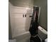 Bathroom featuring plastic shower stall and modern fixtures at 4111 Scott Dr, Forest Park, GA 30297