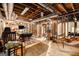 Unfinished basement featuring exposed beams and some framing, offering customization potential at 275 Brandon Mill Cir, Fayetteville, GA 30214