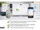 Smart home technology for video doorbell, garage door, lighting, door lock, and thermostat at 1950 Van Allen Ct, Dacula, GA 30019