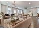 Stylish living room with plush furniture, a decorative rug, and modern lighting at 1020 Broadview Dr, Marietta, GA 30062