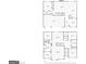 Detailed floor plan showcasing layout of bedrooms, bathrooms, kitchen, living room, and garage at 71 Pacific Ave, Sharpsburg, GA 30277
