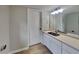 Bathroom featuring a neutral color scheme, vanity with sink, and updated fixtures at 1102 Tony Valley Se Dr, Conyers, GA 30013