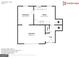First floor plan featuring a kitchen, dining room, living room, foyer, and closet at 1102 Tony Valley Se Dr, Conyers, GA 30013