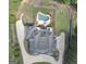 Aerial view of large home, circular drive and backyard pool with spa at 205 Somerset Ct, Mcdonough, GA 30253