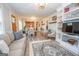 Spacious living area offering seamless access to the dining room and kitchen at 105 Greenfield Cir, Fayetteville, GA 30215