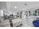 Finished basement with natural light, flexible space, and gray vinyl flooring at 3924 Lorien Nw Way, Kennesaw, GA 30152