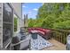 Inviting outdoor deck area with comfortable seating and lush greenery views at 3924 Lorien Nw Way, Kennesaw, GA 30152