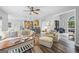 Spacious living room featuring hardwood floors and an open floor plan at 3924 Lorien Nw Way, Kennesaw, GA 30152