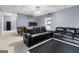 Finished basement living room with entertainment area and game table at 3823 Heritage Pl, Buford, GA 30519