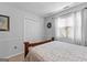 Comfortable bedroom featuring a bed, closet, and window, providing a peaceful and functional retreat for rest and relaxation at 226 Le Paradis Blvd, Sharpsburg, GA 30277