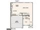 Main level floor plan featuring a two-bay garage, kitchen, great room, dining room, flex room and powder room at 4678 Sunrise Rdg, Covington, GA 30016