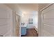 Bright bathroom featuring double sinks, a bathtub, and separate glass-enclosed shower at 1278 Hollingsworth Way # 39, Dacula, GA 30019