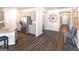 Modern kitchen featuring granite countertops, stainless steel appliances, and ample cabinet space at 1278 Hollingsworth Way # 39, Dacula, GA 30019