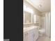 Bathroom featuring tile floor, neutral walls and shower/bath combo at 701 Ridgelake Dr, Peachtree City, GA 30269