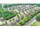 Aerial view of neighborhood homes, emphasizing the property’s setting in a green and Gathering-friendly community at 1370 Sunnys Halo Dr, Suwanee, GA 30024