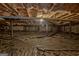A view of the home's crawl space with protective vapor barrier and support system at 229 Terrane Rdg, Peachtree City, GA 30269
