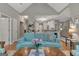 Open layout featuring hardwood floors, view to the kitchen, and ample natural light at 229 Terrane Rdg, Peachtree City, GA 30269