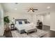 Bright bedroom featuring a comfortable bed, stylish rug, and desk area at 1865 Broadwell Sw St, Atlanta, GA 30310