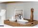 Kitchen counter showcases a decorative kitchen book, stylish serving tray, salt and pepper shakers, and cooking accessories at 602 Belshire Dr, Acworth, GA 30102